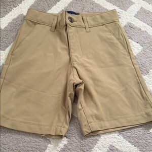Boys Khaki Flat Front Shorts